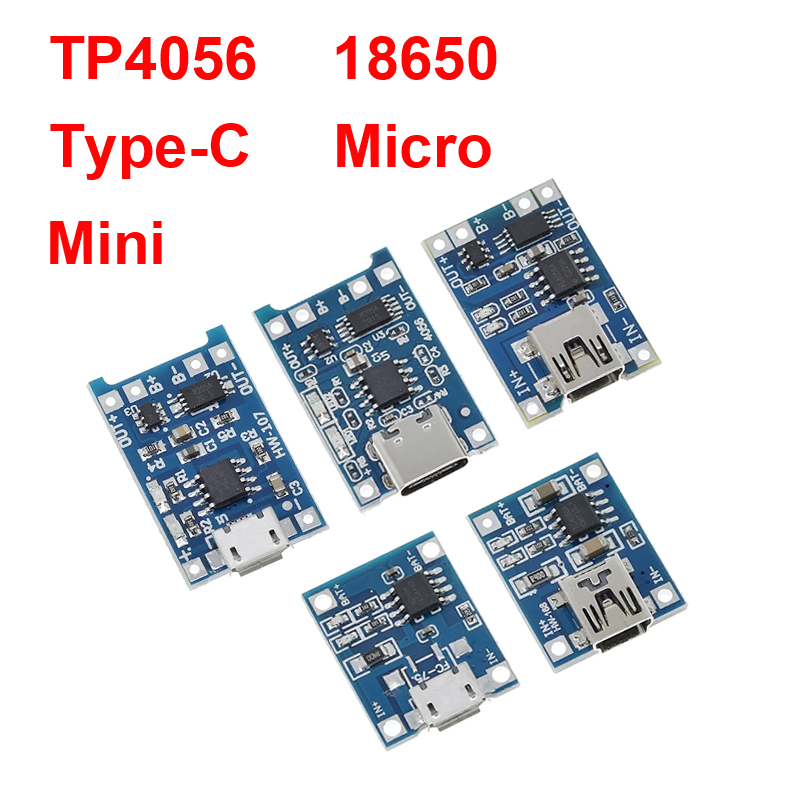 Tp4056 Module - 1/5 шт. 5 В 1A Micro/Type-c/Mini