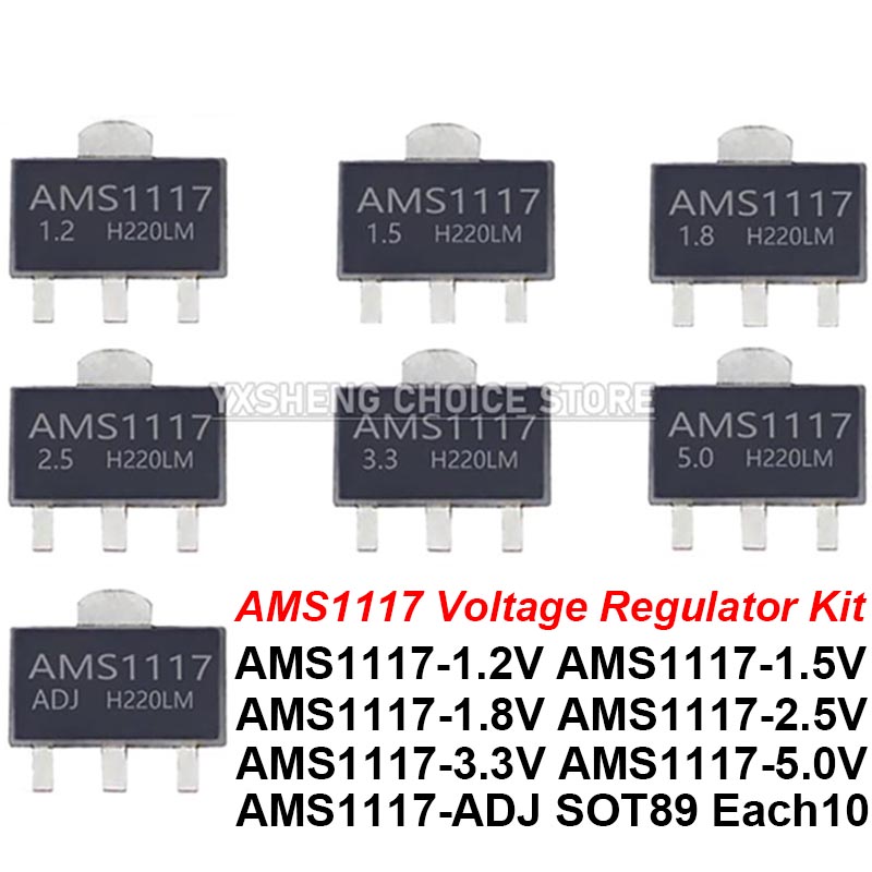 Ams1117 Module - 70 шт. = 7 видов *10