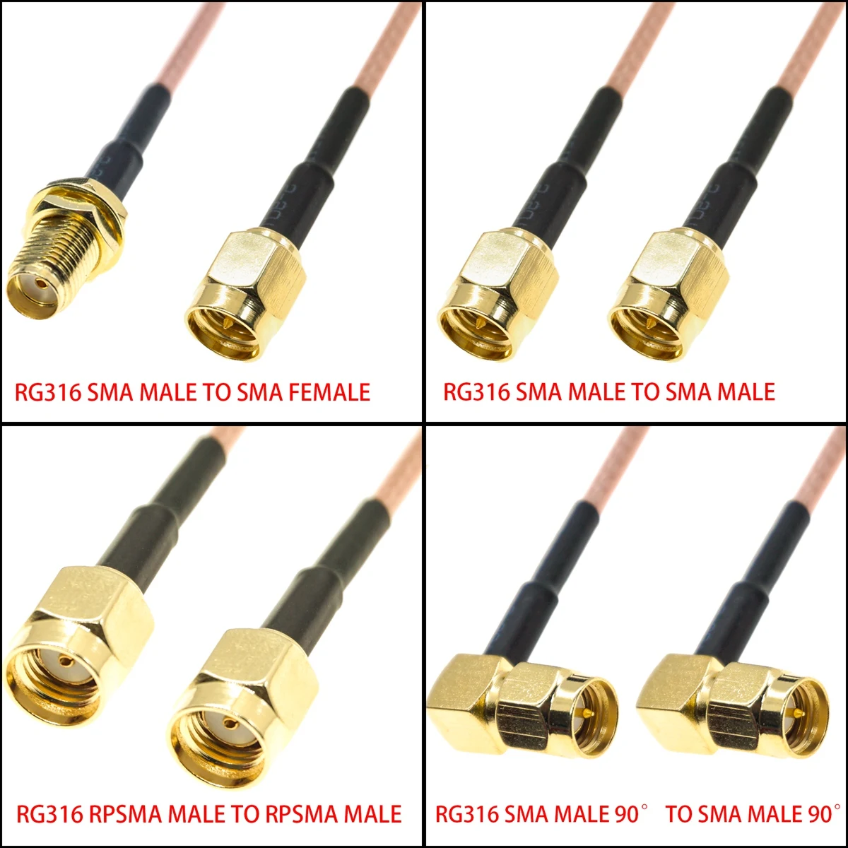 Ipex Connector - RG316 SMA «папа-мама» на SMA «папа-мама»
