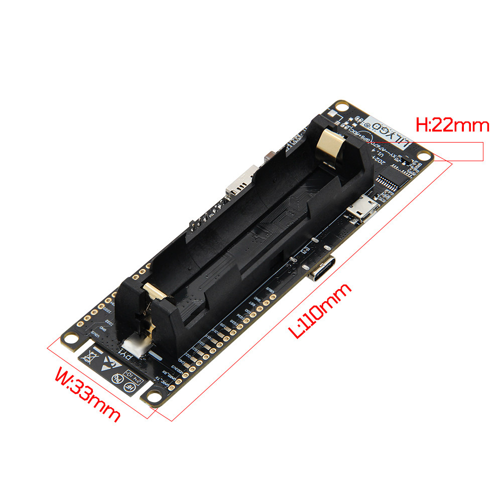 Плата разработки LILYGO T-A767 – обзор и цена Esp32 Battery Holder Lipo