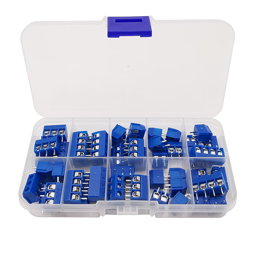 50 шт./коробка KF301, 5 мм, 2P – обзор и цена Screw Terminal Block